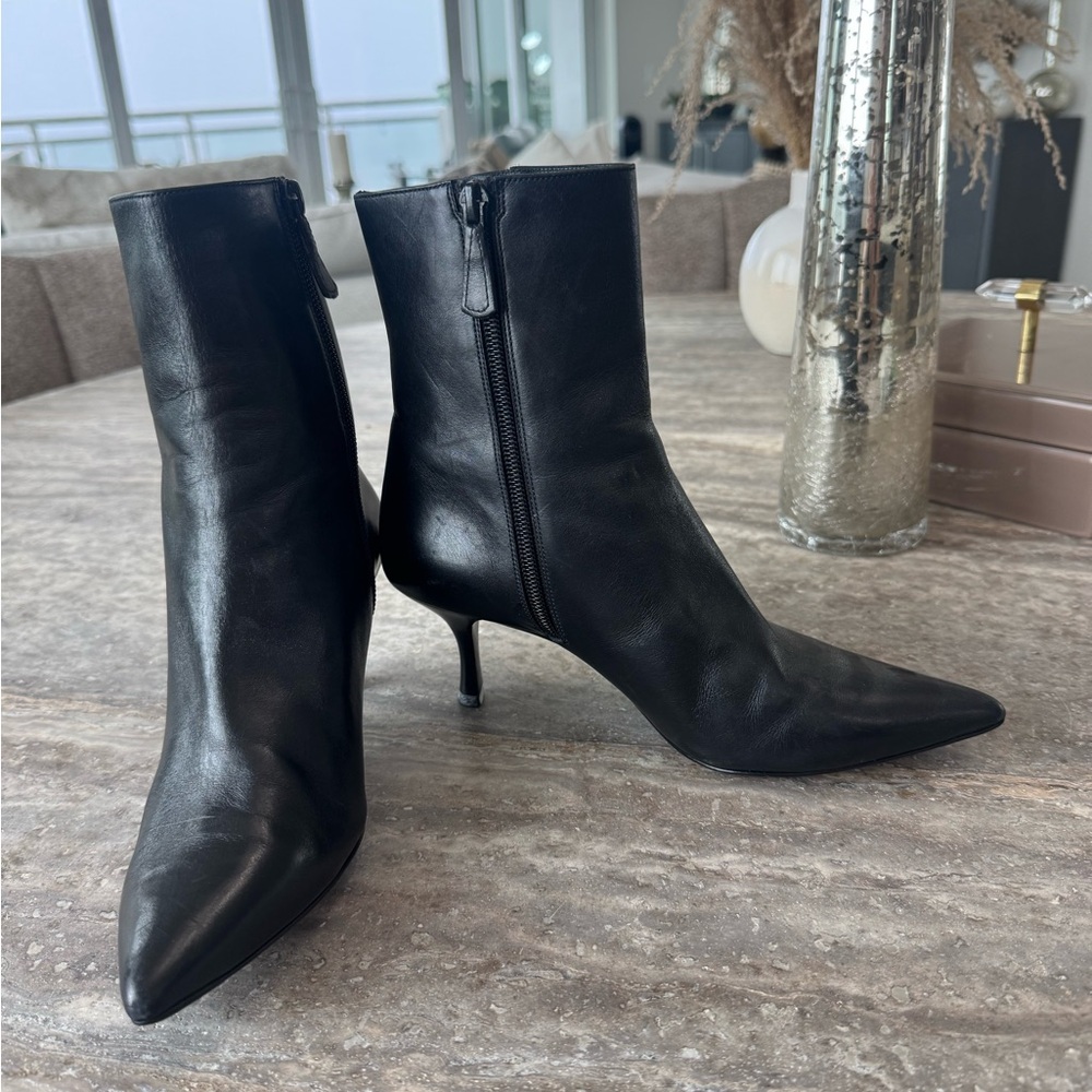 Cole Haan Black Heeled Boots Size 6